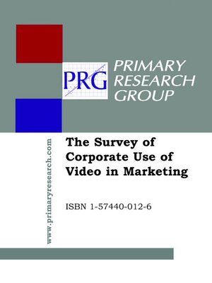 cover image of The Survey of Corporate Use of Video in Marketing
